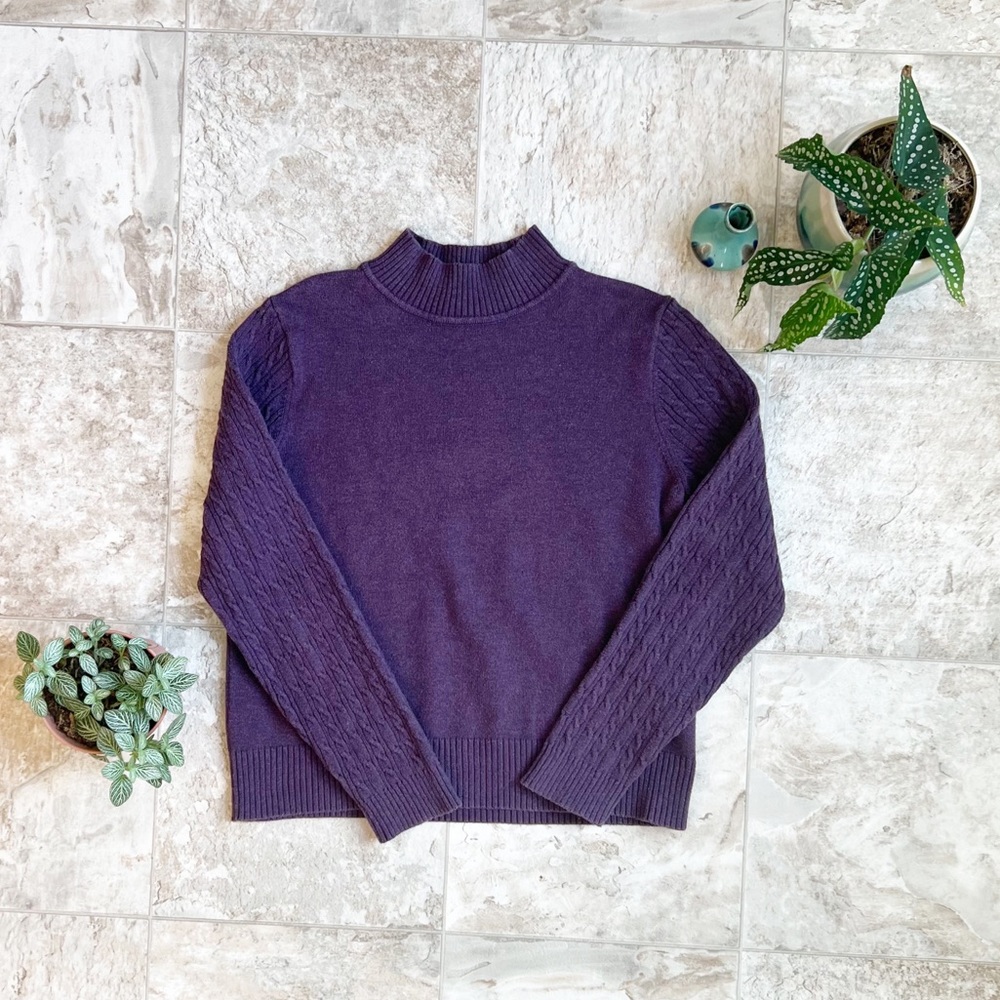 Women’s Large Purple Pendleton Turtleneck